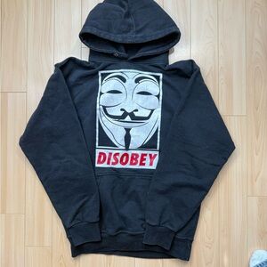 Black Hoodie with Disobey Graphic